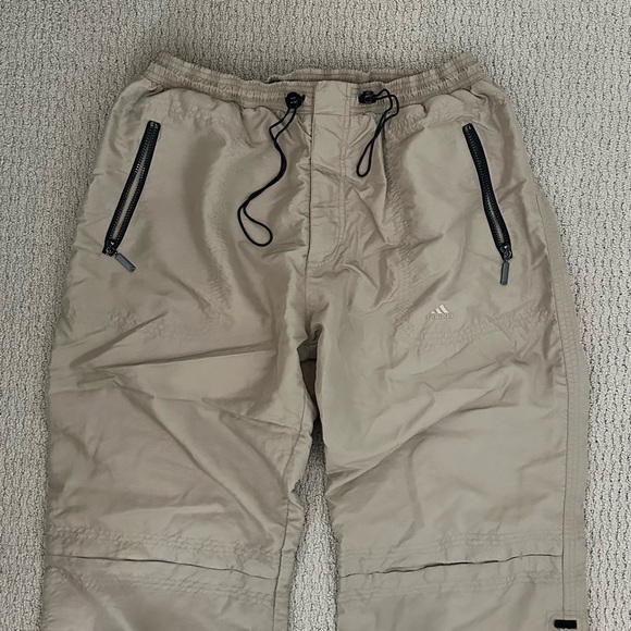 Vintage Adidas Track Cargo Tactical Parachute Pants in Beige/Taupe - Picture 1 of 9